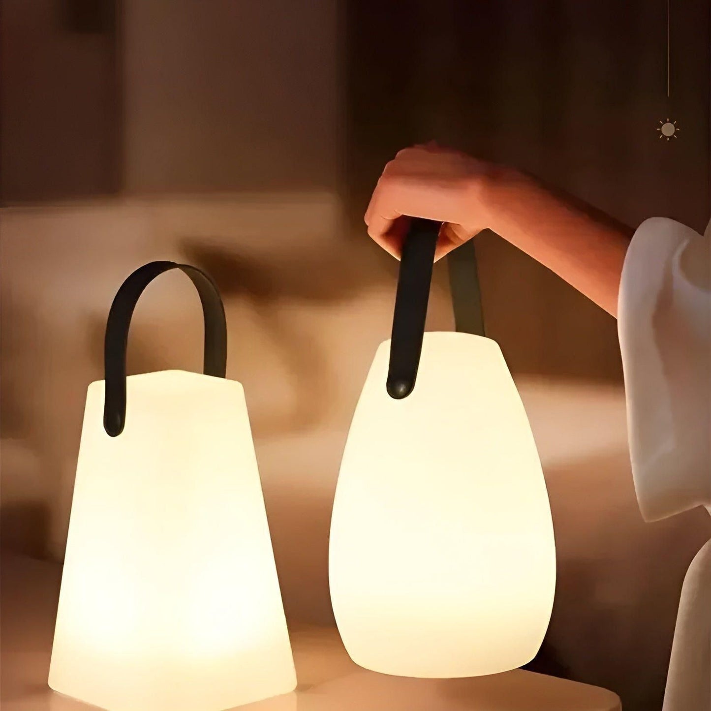 Compact Wireless LED Table Lamp with Remote