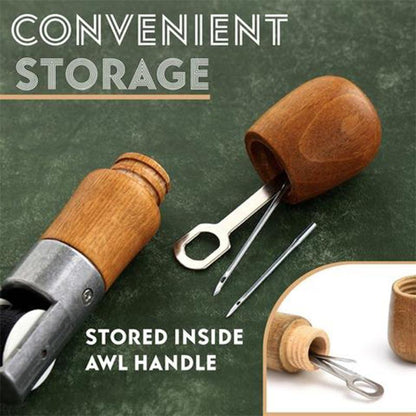 Premium Leather Hand Stitching Awl Tool Kit