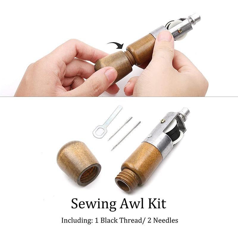 Premium Leather Hand Stitching Awl Tool Kit