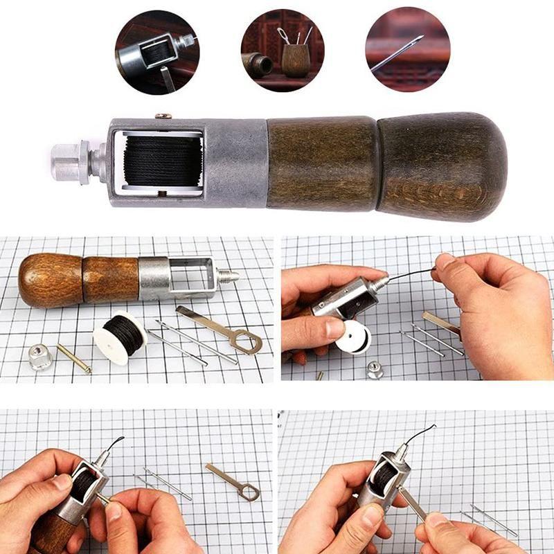 Premium Leather Hand Stitching Awl Tool Kit