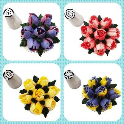 Decorative Cake Cupcake Metal Tip Set