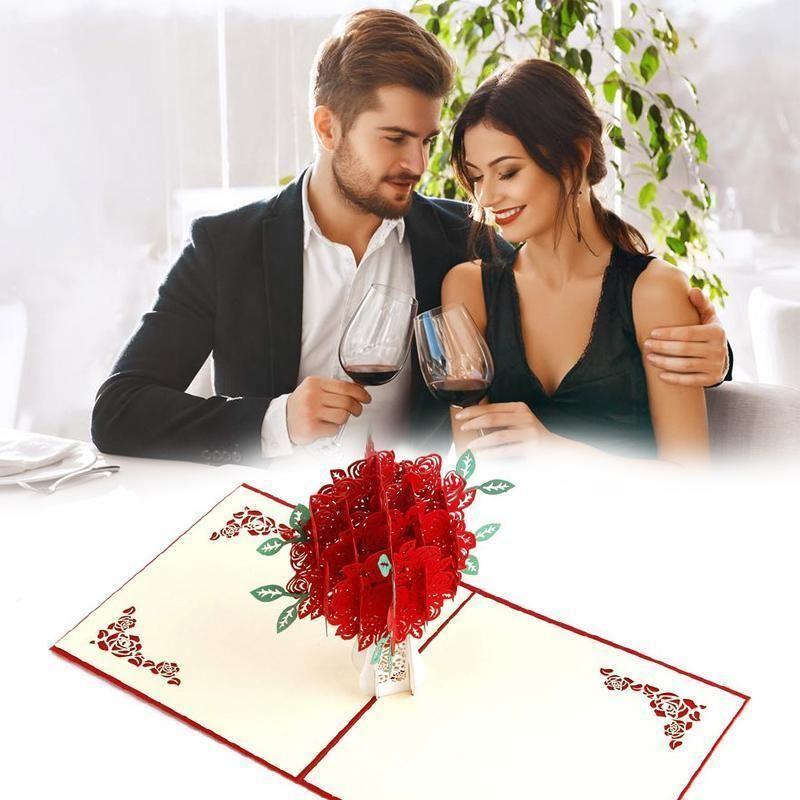 Lovely Flower 3D Greeting Card - Cofik