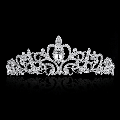 Sparkling Crystal Bridal Crown Headband - Cofik