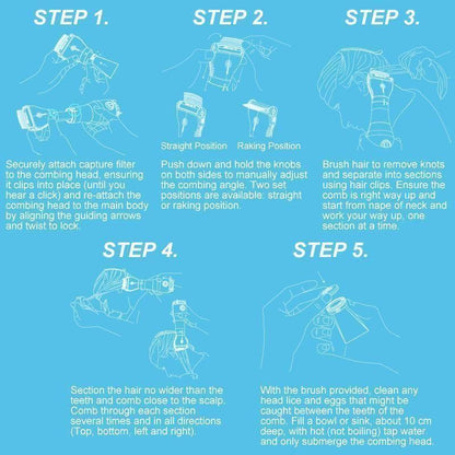 Fast Electric Lice Comb Remover