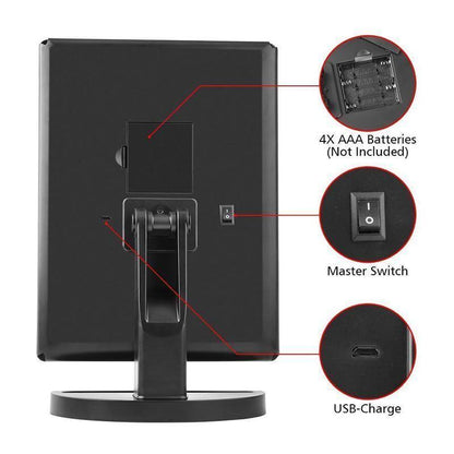Bright LED Illuminated Cosmetic Mirror