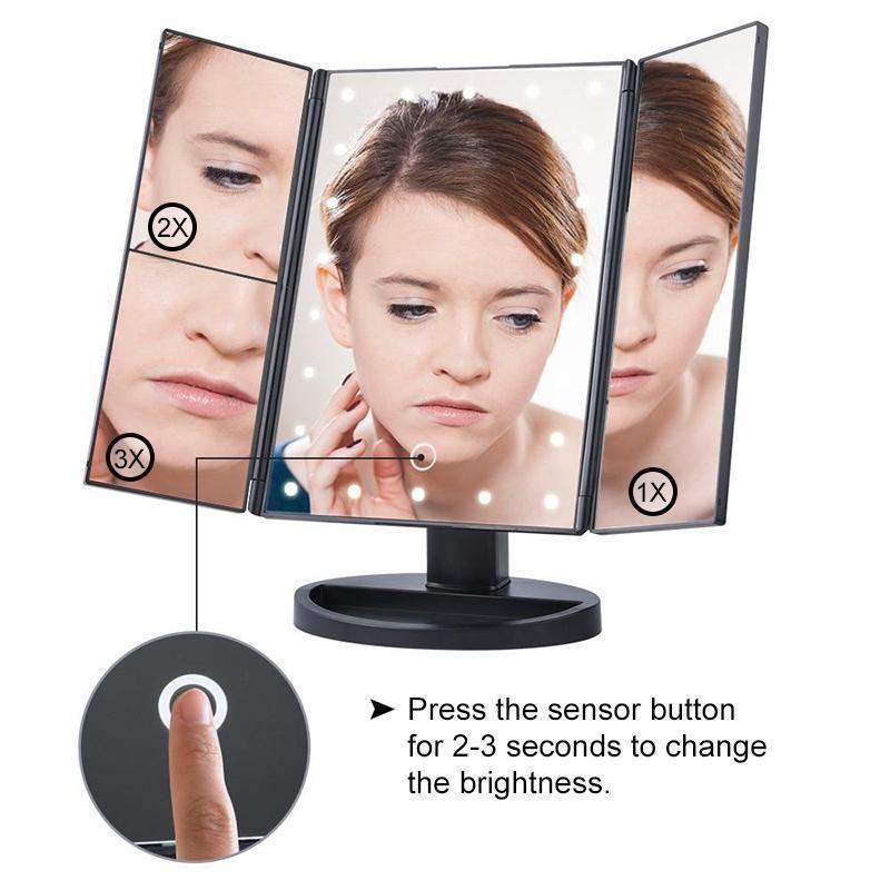 Bright LED Illuminated Cosmetic Mirror