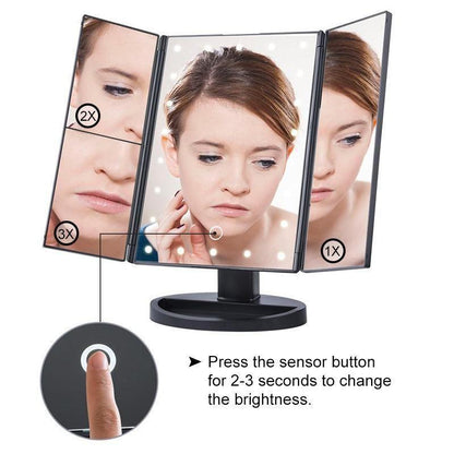 Bright LED Illuminated Cosmetic Mirror
