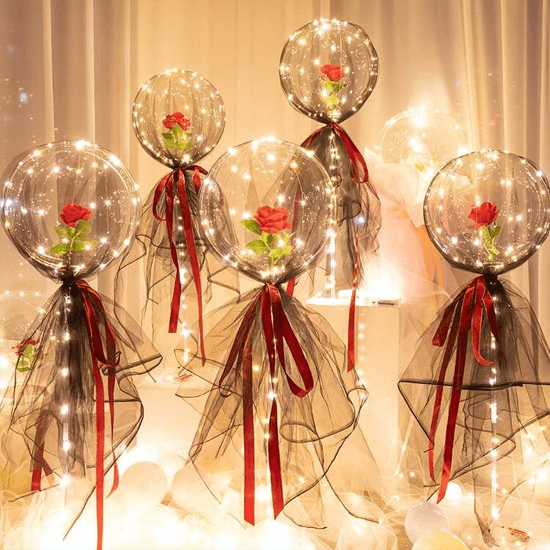 Glowing LED Rose Flower Arrangement