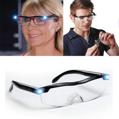 Illuminated Reading Glasses with LED Magnifier - Cofik
