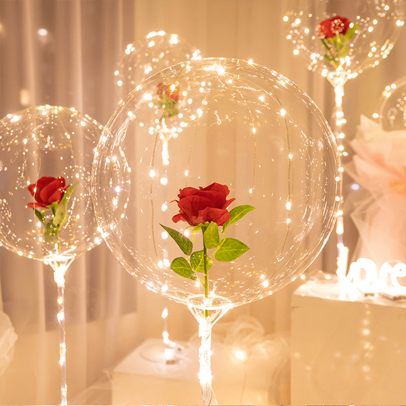 Glowing LED Rose Flower Arrangement