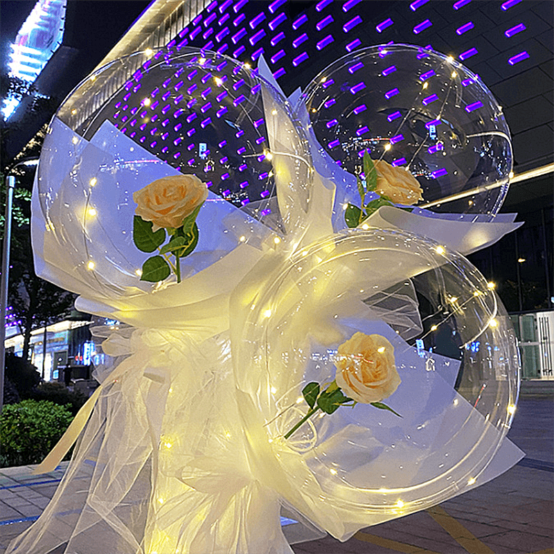 Glowing LED Rose Flower Arrangement