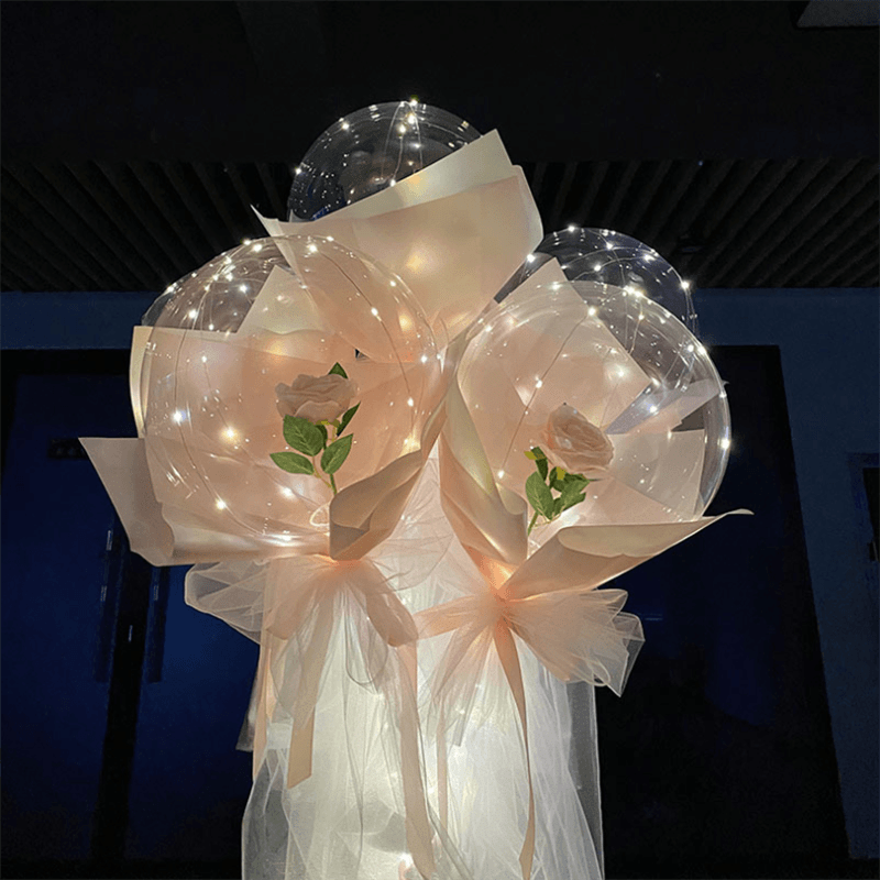 Glowing LED Rose Flower Arrangement