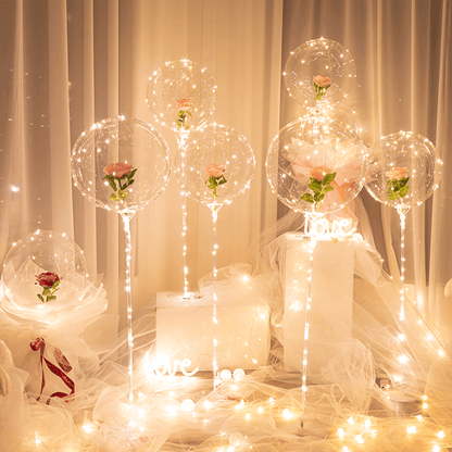 Glowing LED Rose Flower Arrangement