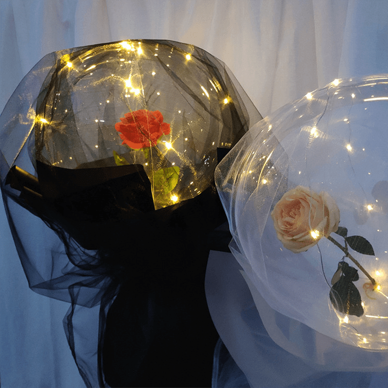 Glowing LED Rose Flower Arrangement