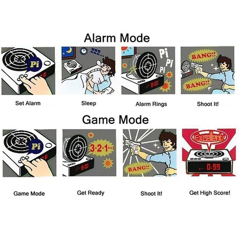 Fun Shooting Alarm Clock