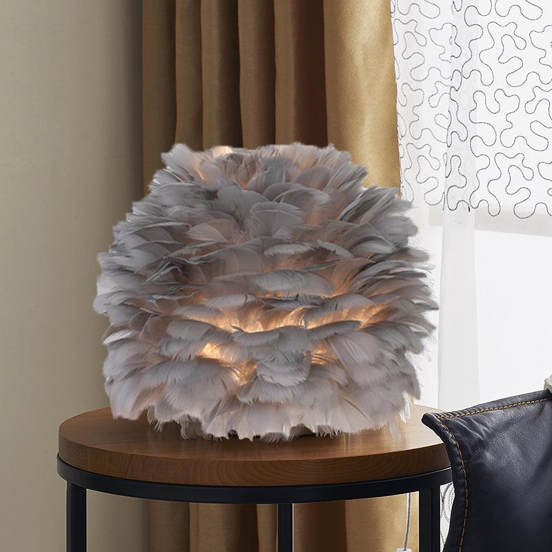 Elegant Soft Shade Table Lamp for Bedroom