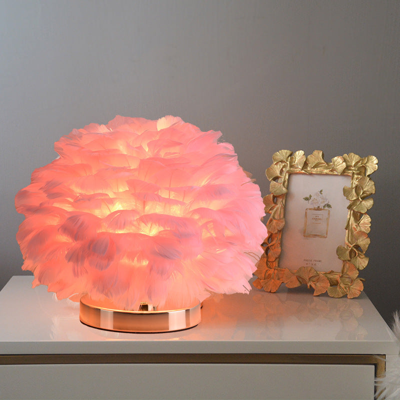 Elegant Soft Shade Table Lamp for Bedroom