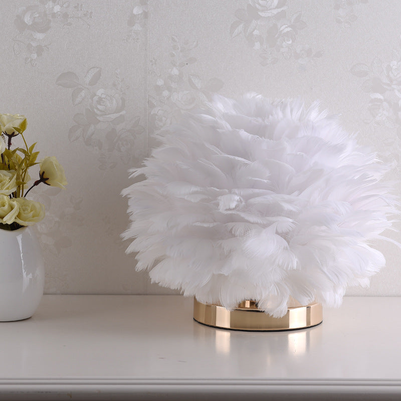 Elegant Soft Shade Table Lamp for Bedroom