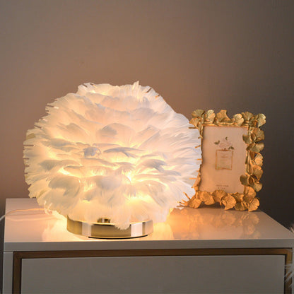 Elegant Soft Shade Table Lamp for Bedroom