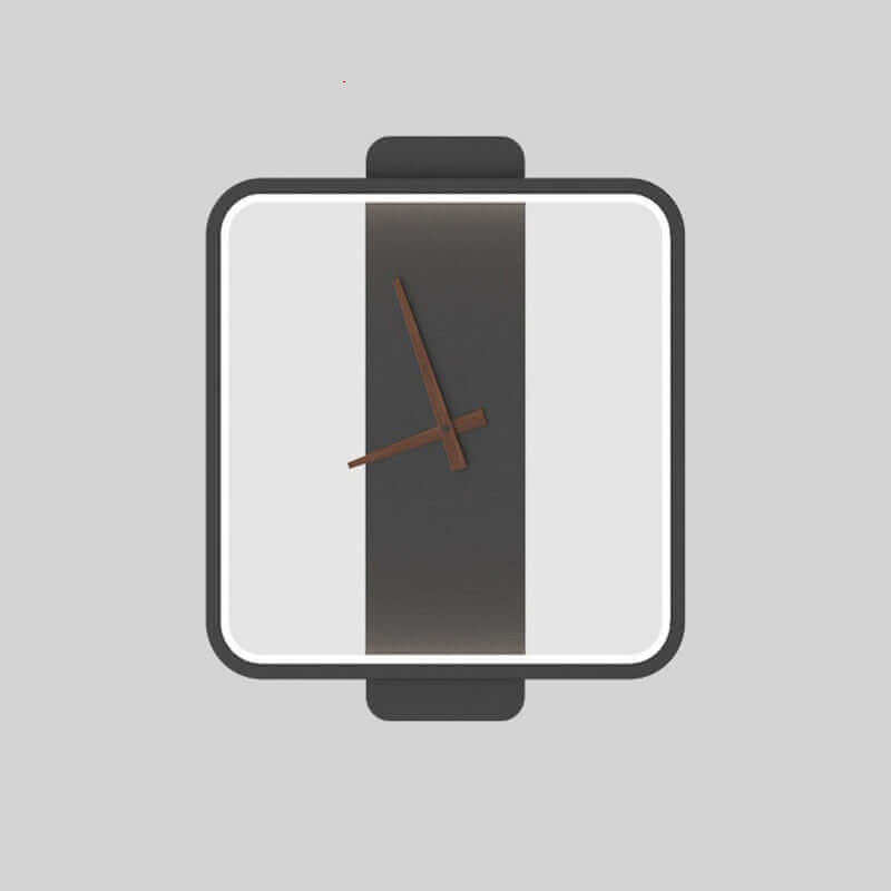 Modern Bedside Wall Light with Clock