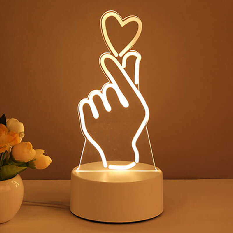 Colorful LED Night Lamp USB Powered Home Decor