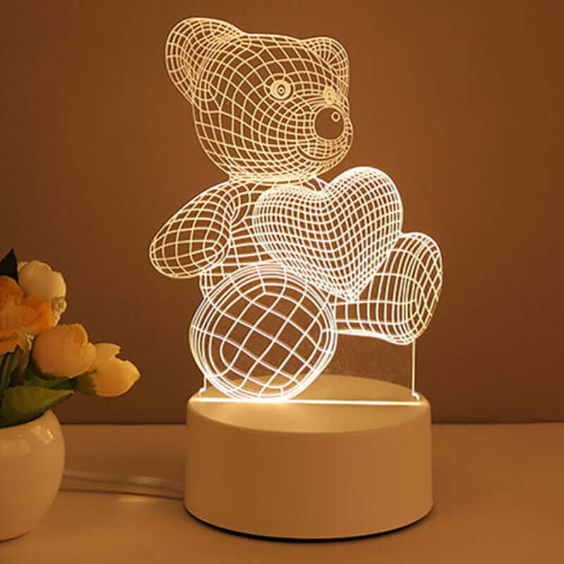 Colorful LED Night Lamp USB Powered Home Decor