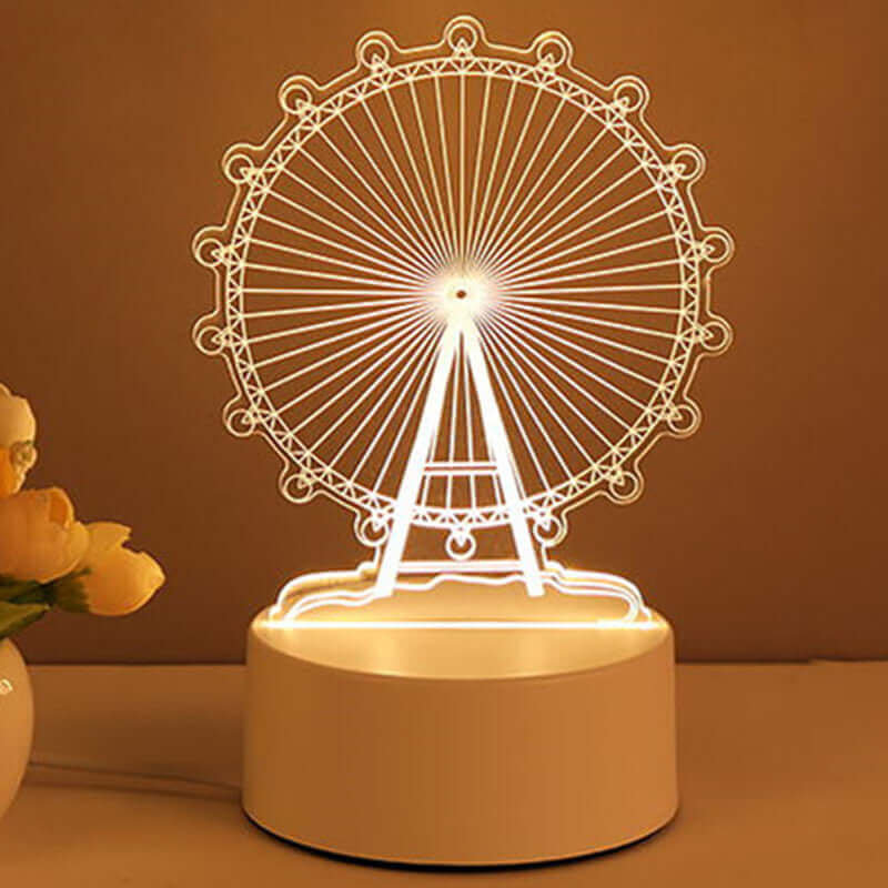 Colorful LED Night Lamp USB Powered Home Decor