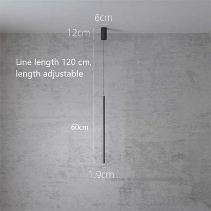 Stylish Dark Metal Hanging Bedside Light
