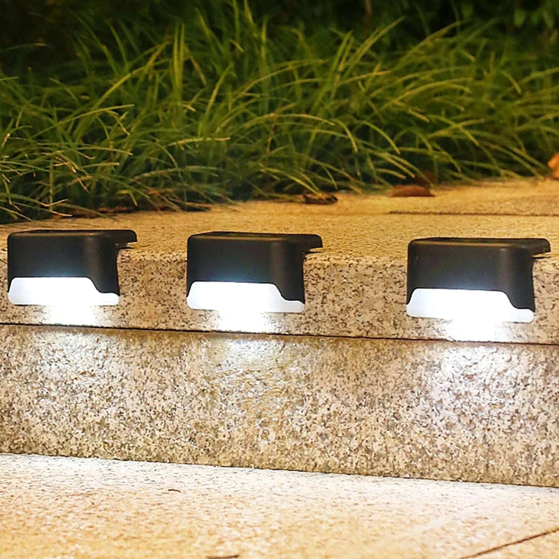 Solar Powered Outdoor Step Lights (4 Pack)