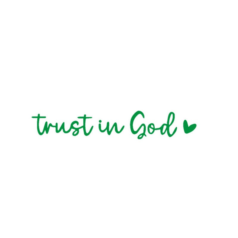 Faith Inspirational Car Rear View Mirror Sticker