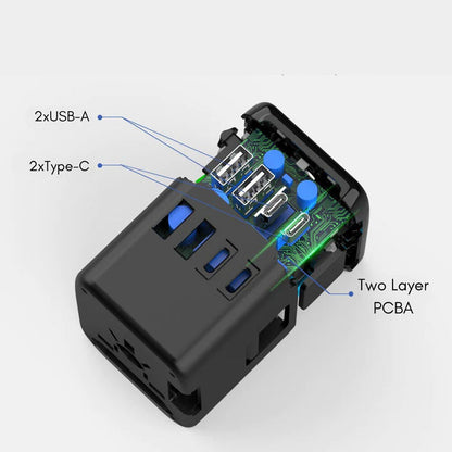 Global Travel Power Adapter Converter 100-220V