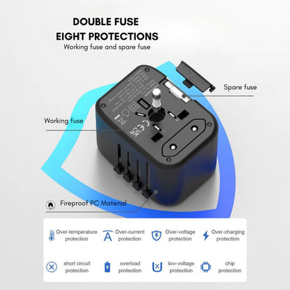 Global Travel Power Adapter Converter 100-220V