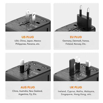 Global Travel Power Adapter Converter 100-220V