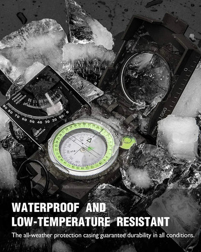 Tough Waterproof Hiking Compass with Inclinometer