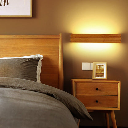Contemporary Wooden LED Sconce Light