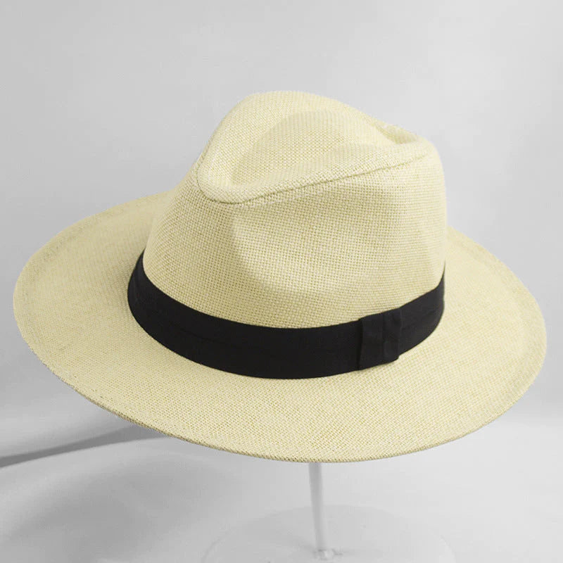 Natural Fiber Panama Sun Hat