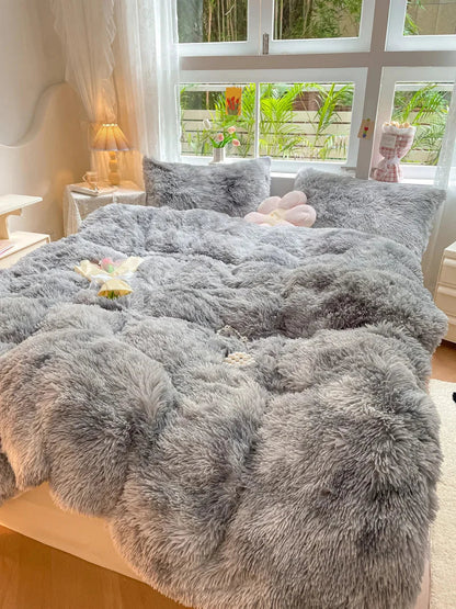 Soft Plush Winter Duvet Cover Set