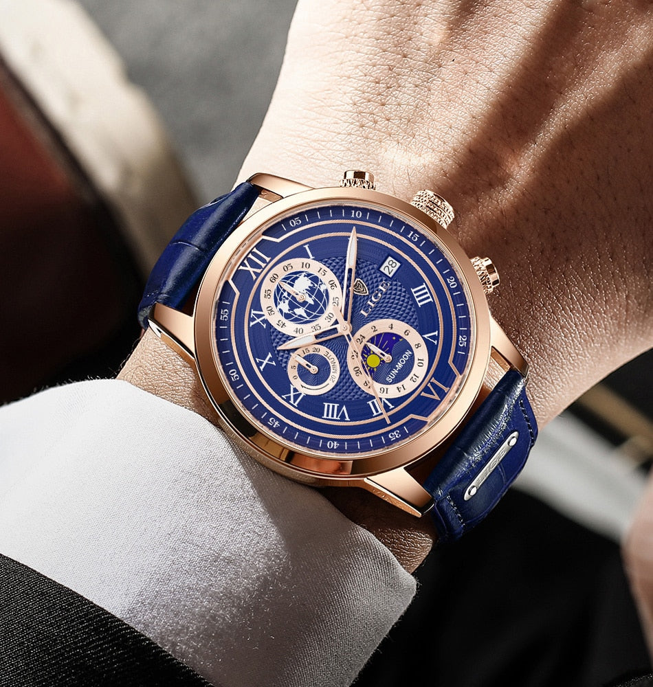 Affordable Leather Chronograph Men's Watch