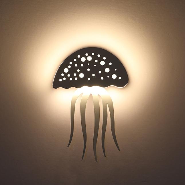 Stylish 1-Light LED Jellyfish Wall Lamp