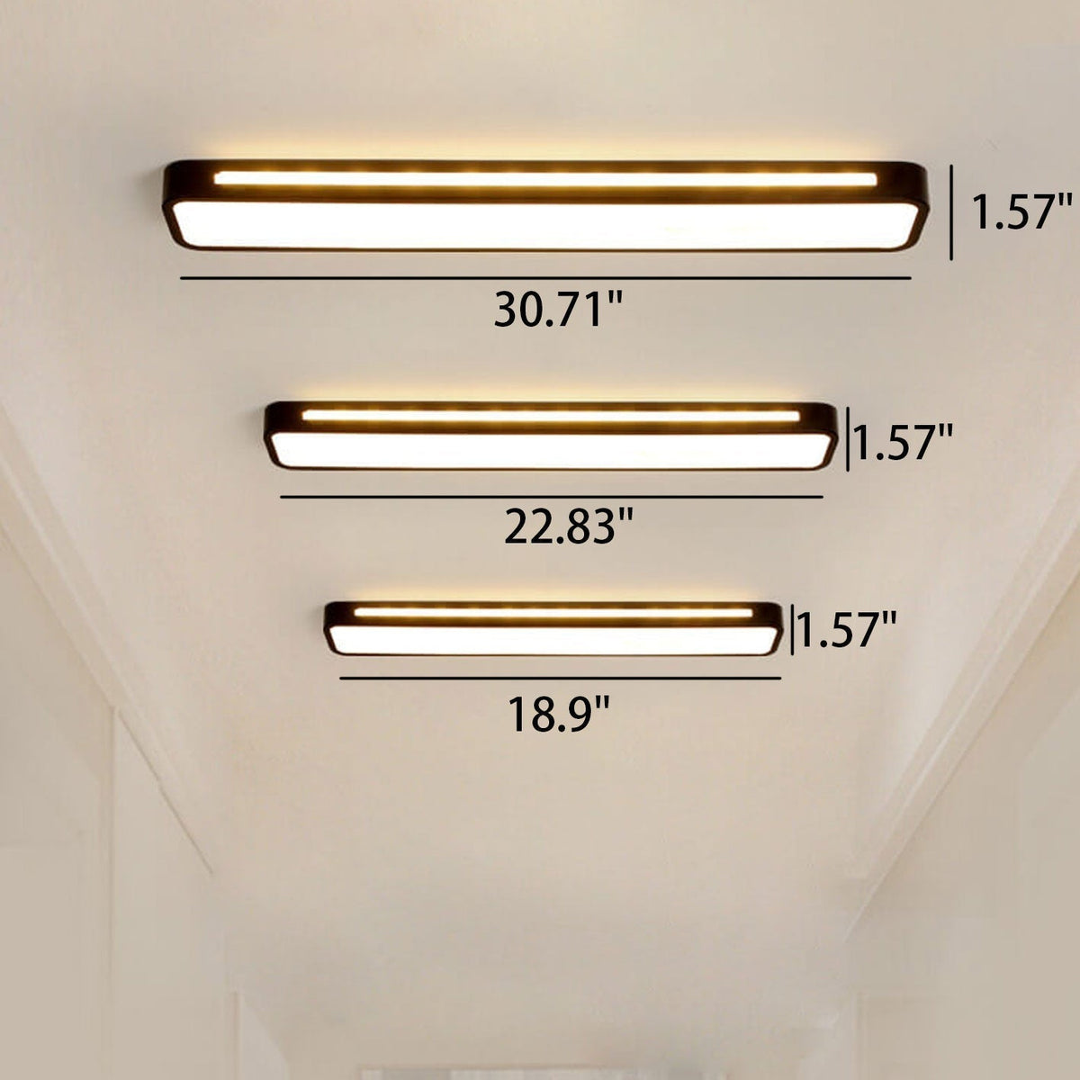 Slim LED Ceiling Light Fixtures for Bedroom Hallway