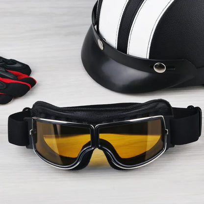 Classic Biker Retro Goggles