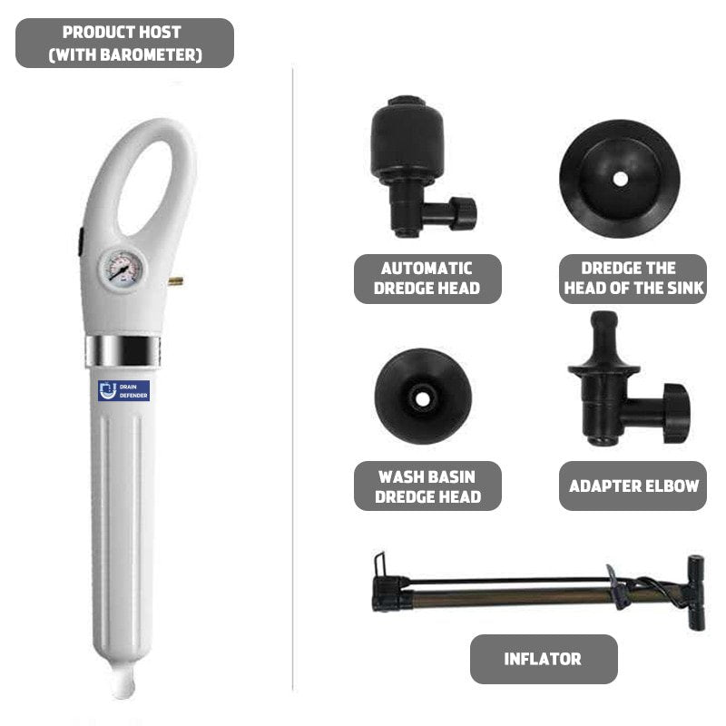 Powerful Drain Cleaner with 2 Free Plugs