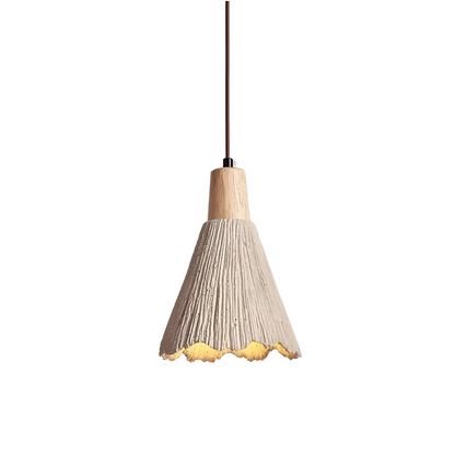 Simple Cream Hanging Pendant Light Fixture