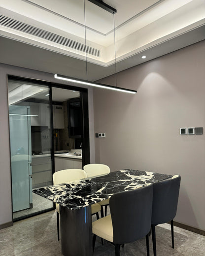 Sleek Metal Kitchen Island LED Pendant Light