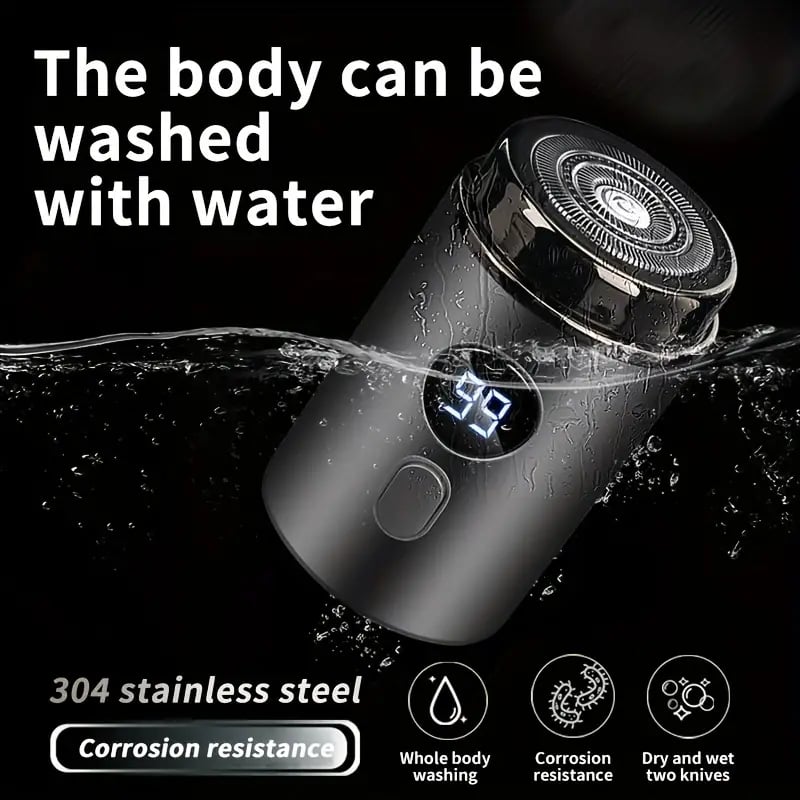 Compact Electric Shaver - Waterproof Travel Razor