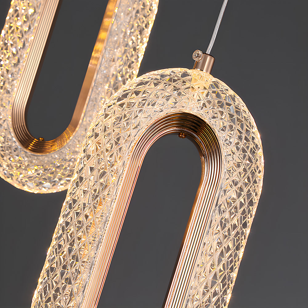 Contemporary Metal LED Hanging Light Fixture