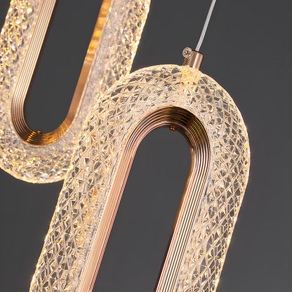 Contemporary Metal LED Hanging Light Fixture