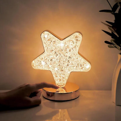 Elegant Adjustable Glass Desk Lamp