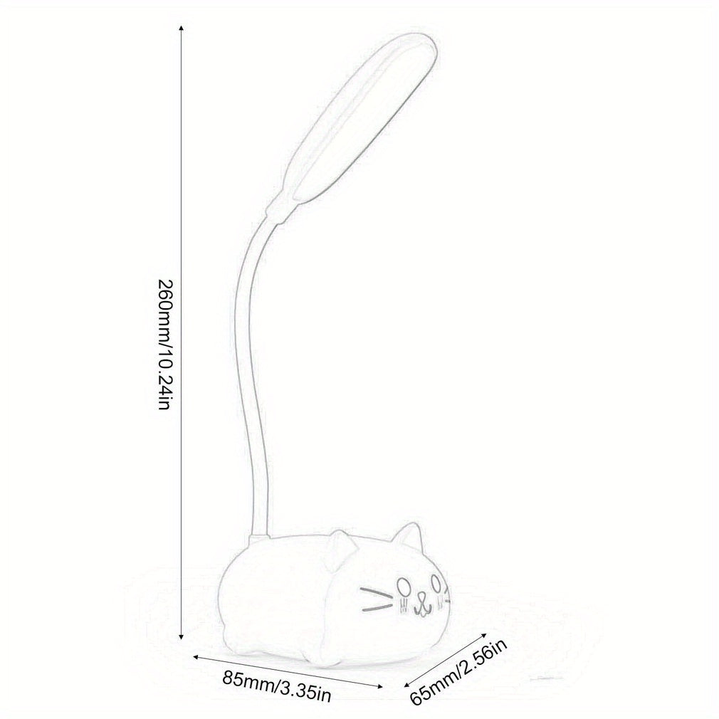 Portable LED Desk Lamp with USB Rechargeable Base