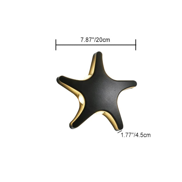 Modern Coastal Starfish LED Outdoor Wall Lamp